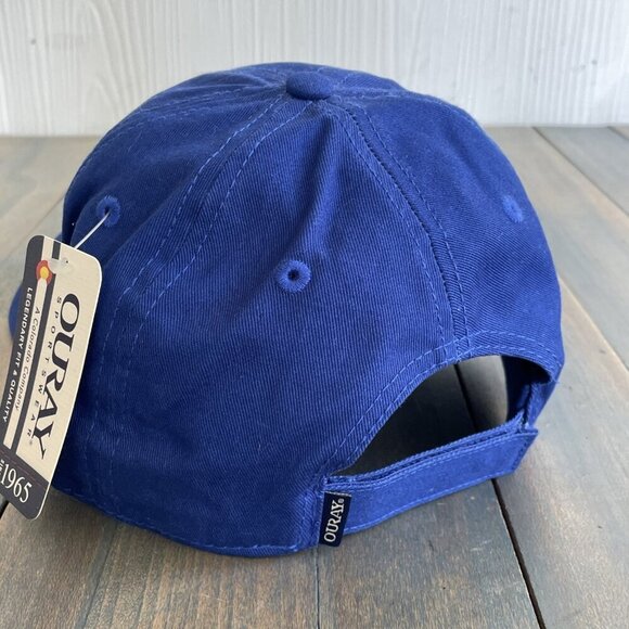 Embroidered Delaware Blue Hens Ouray Brand Cap Hat w/Klondike Kate’s (E8) - Picture 5 of 8